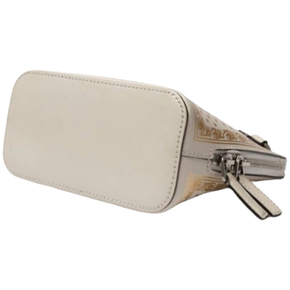 Gucci Guccy Sega Mini Dome Crossbody Bag White Gold - Picture 7 of 16